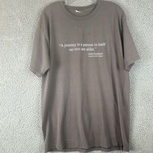 Vintage John Steinbeck "Travels With Charlie"  T Shirt Adult Size Large